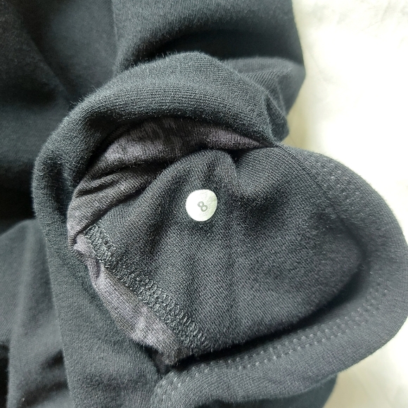 Lululemon Drapey Cowl Neck Snap Button Sweater Size 8 High Neck Wrap Cardigan - Picture 12 of 14